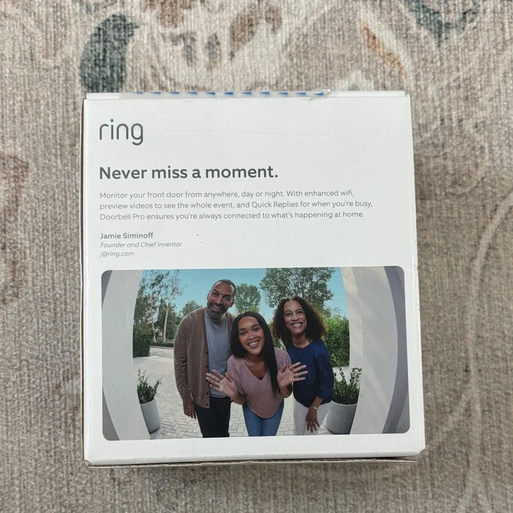 Ring Doorbell Pro in Silver and Black